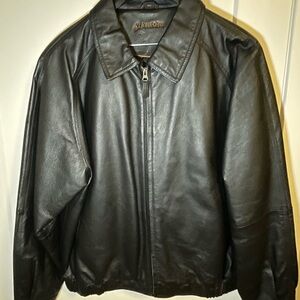 St. John's Bay Men's Black Leather Jacket